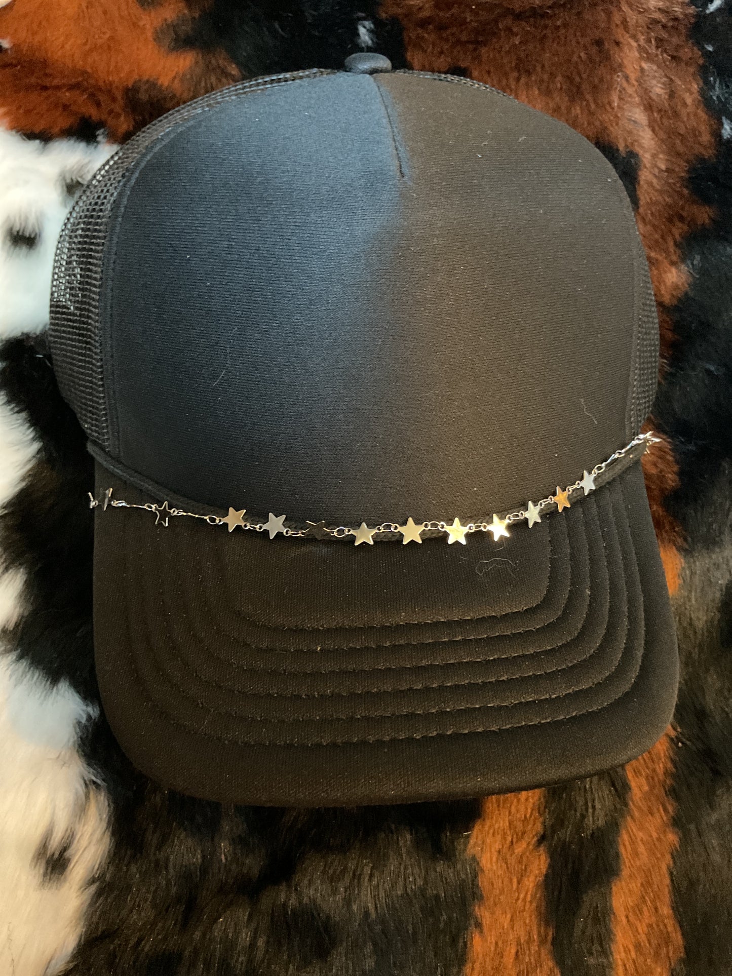 Silver Star Hat Chain