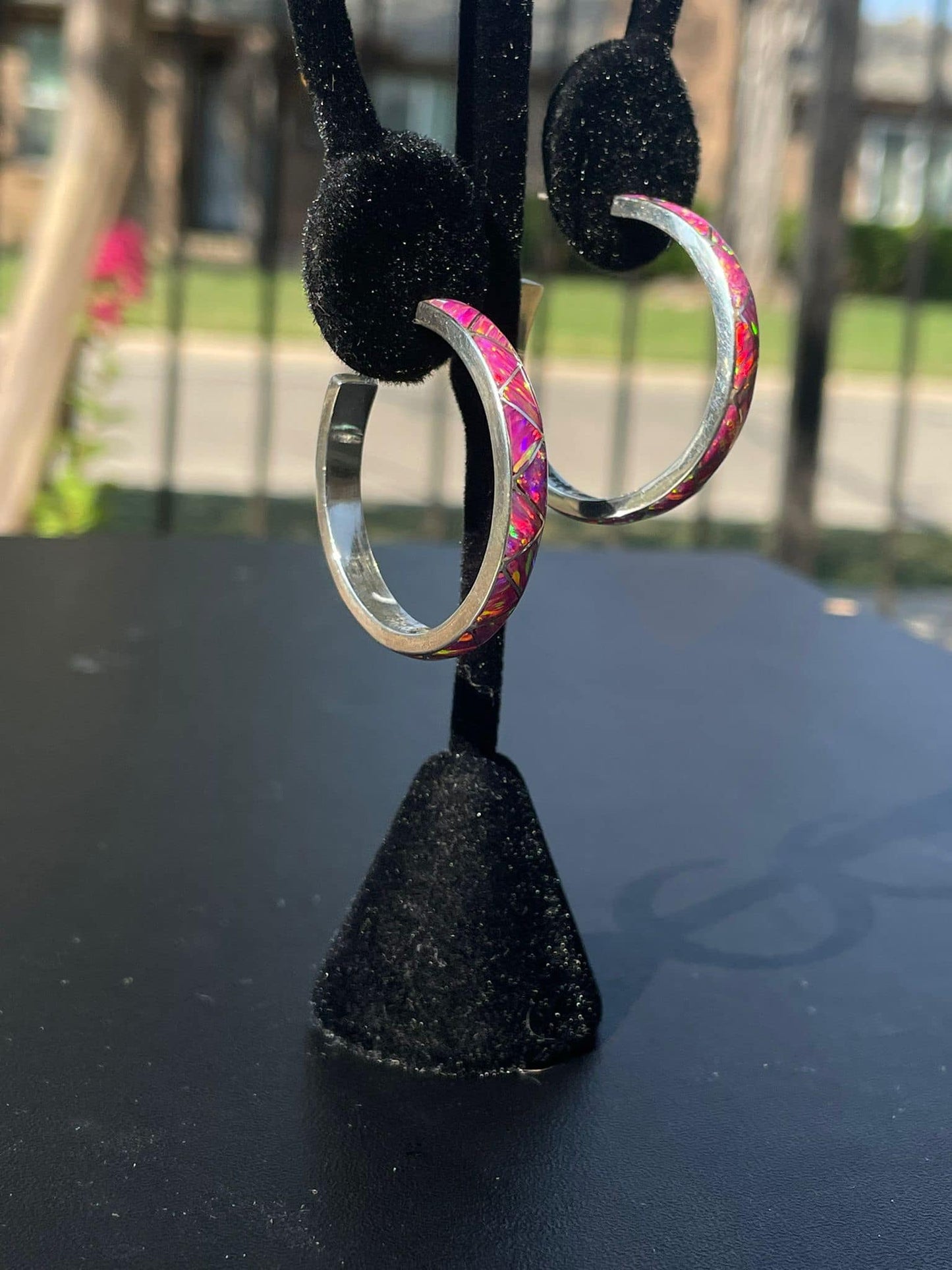 RS Opal Hoop Earrings