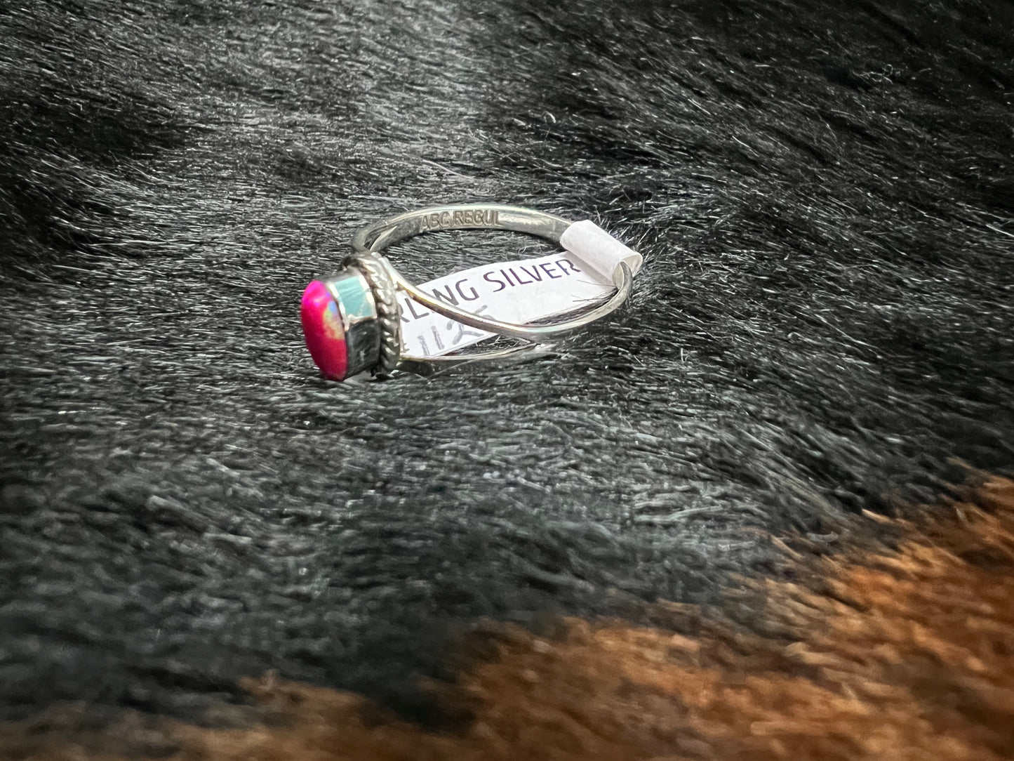 RS Pink Opal Oval Ring
