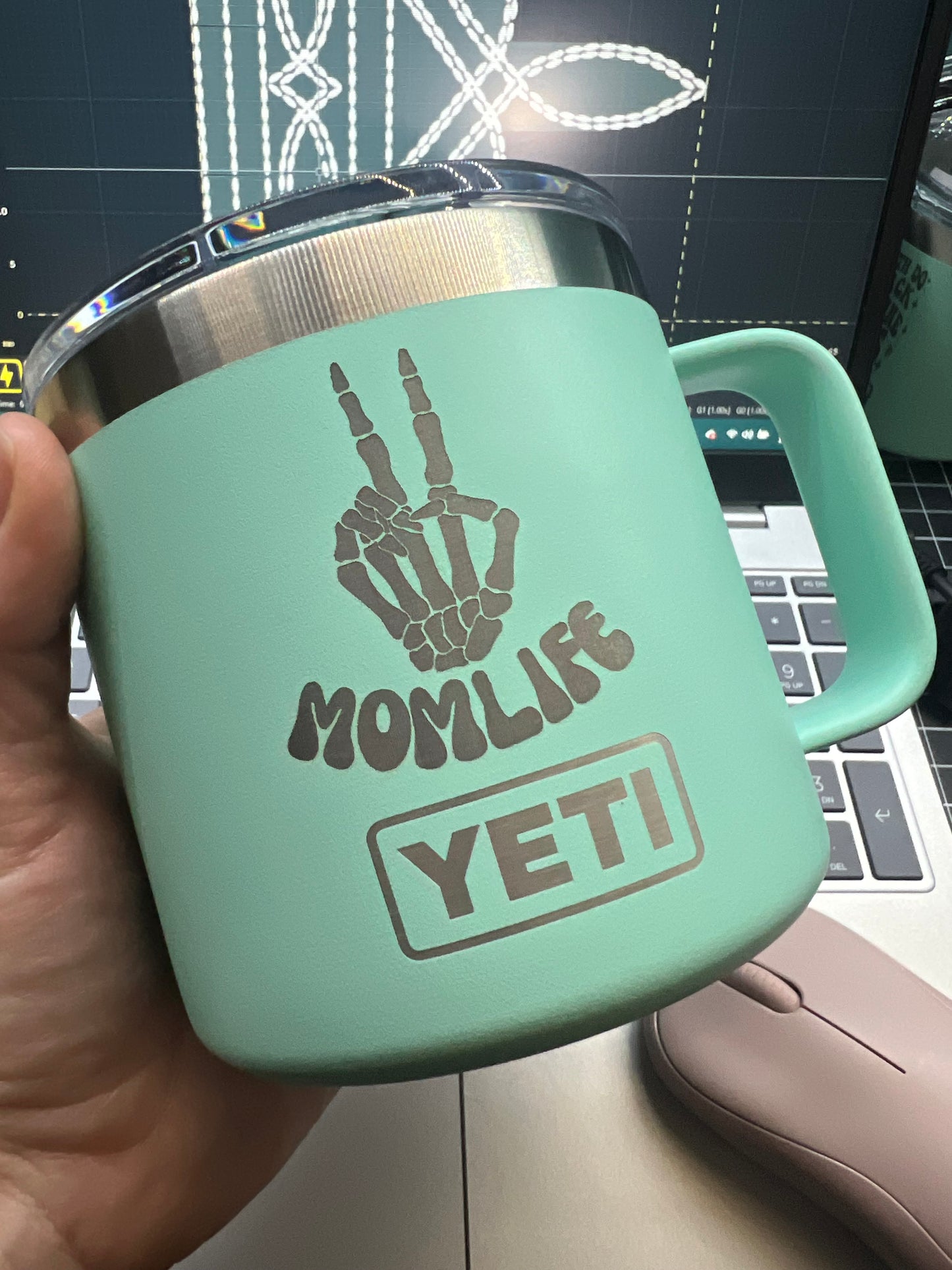 MOM LIFE YETI MUG