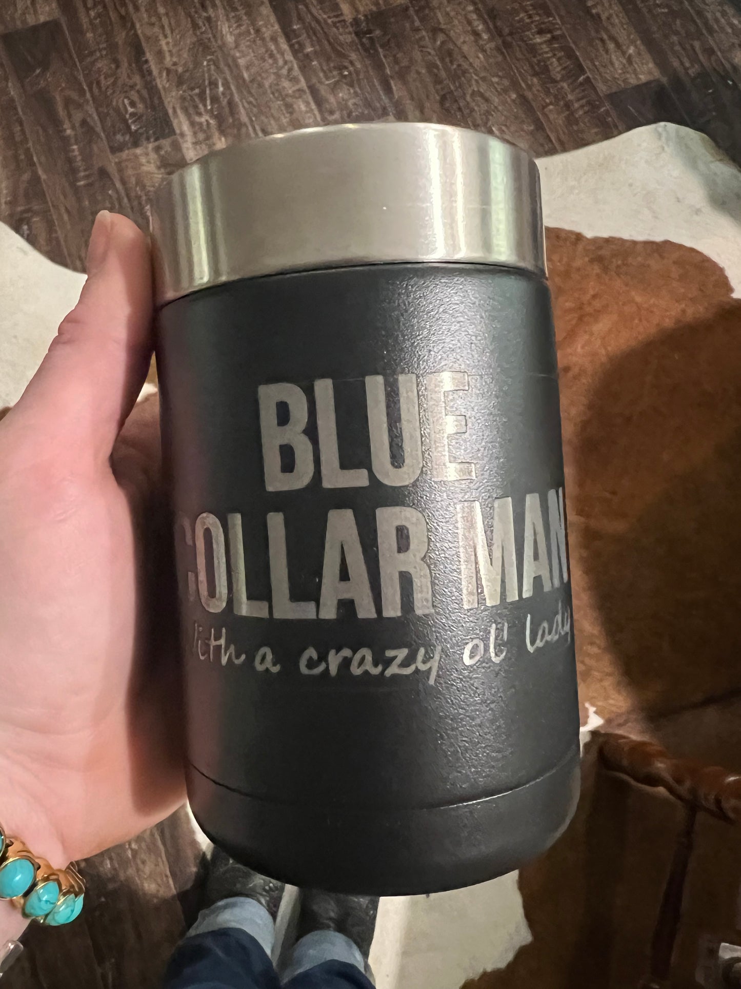 BLUE COLLAR MAN KOOZIE