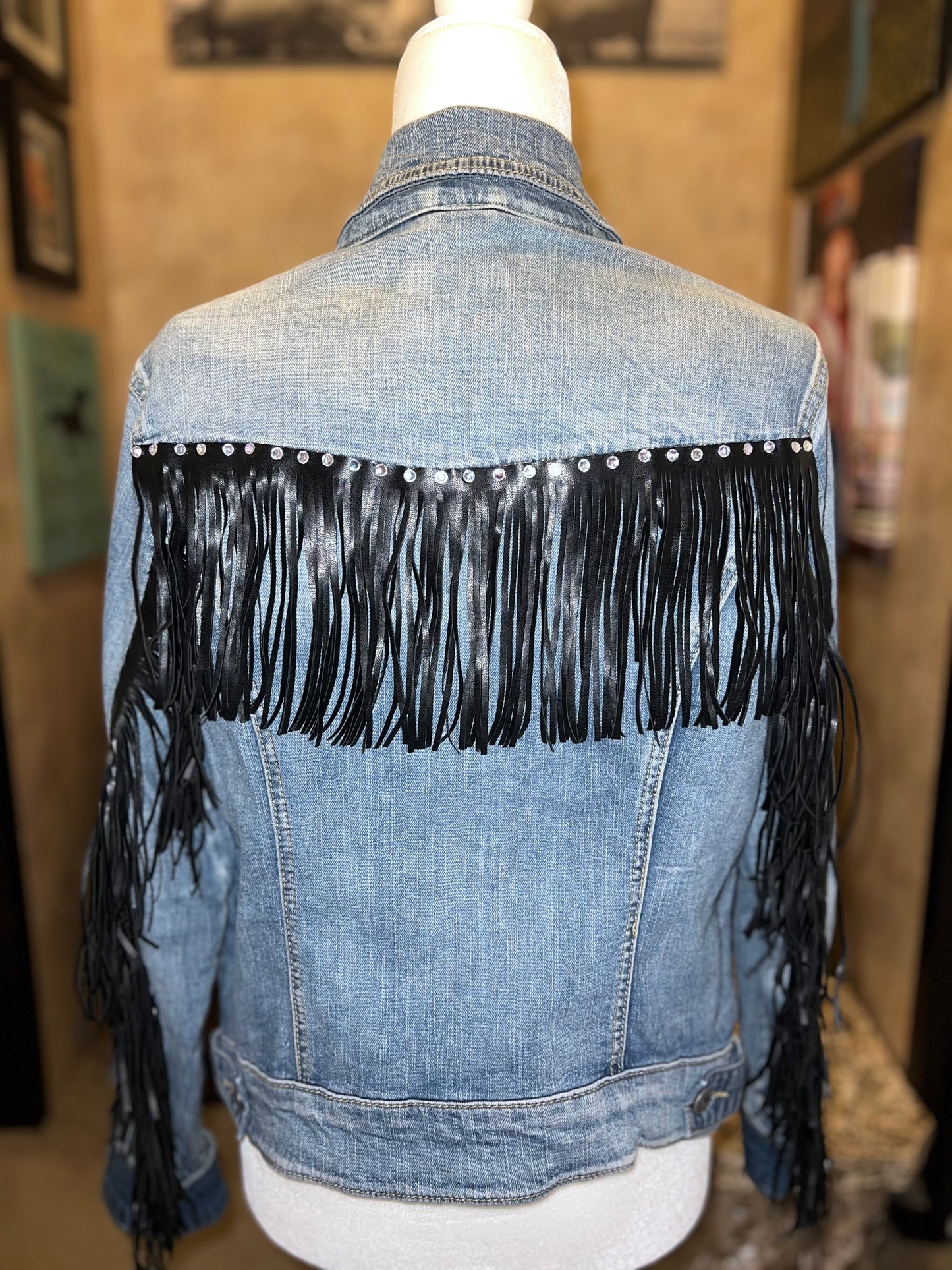 FRINGE JEAN JACKET