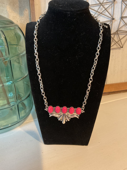 Pink Western Necklace