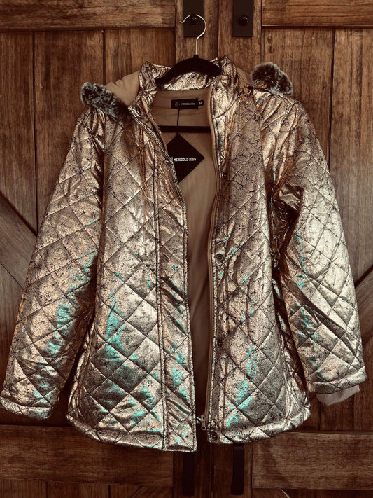 Rose Gold Hooded Coat