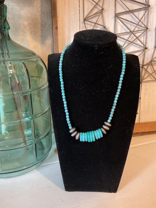 Turquoise And Silver Necklace