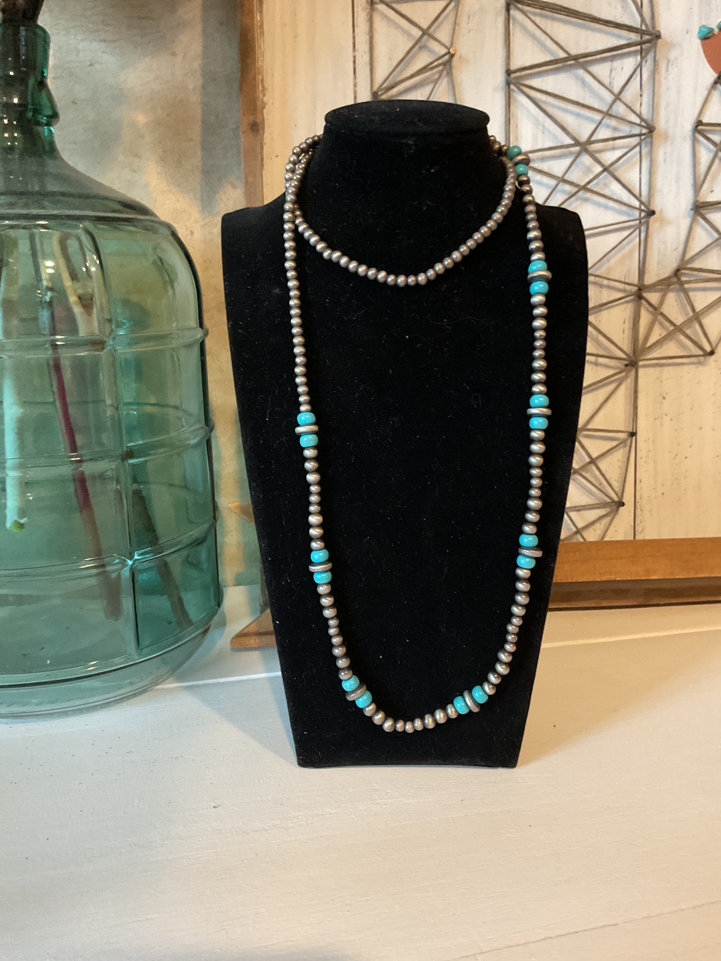 Turquoise And Silver Necklace