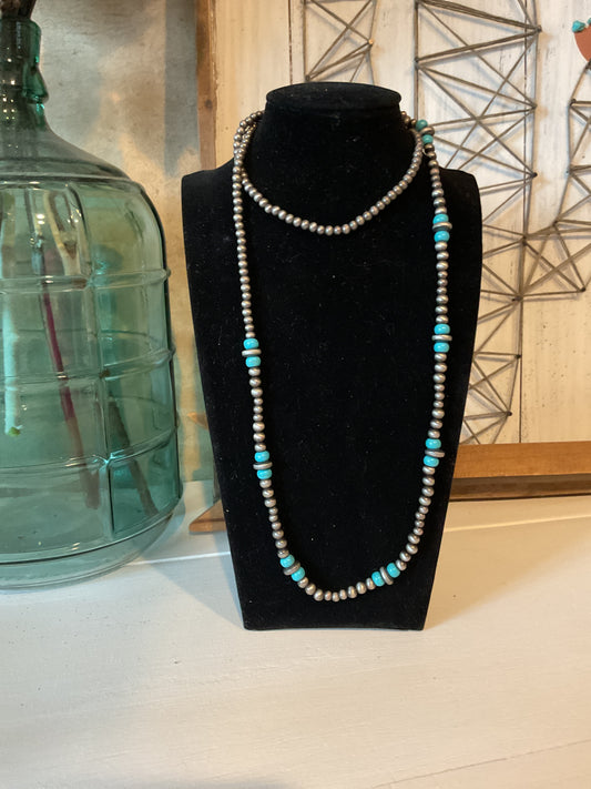 Turquoise And Silver Necklace