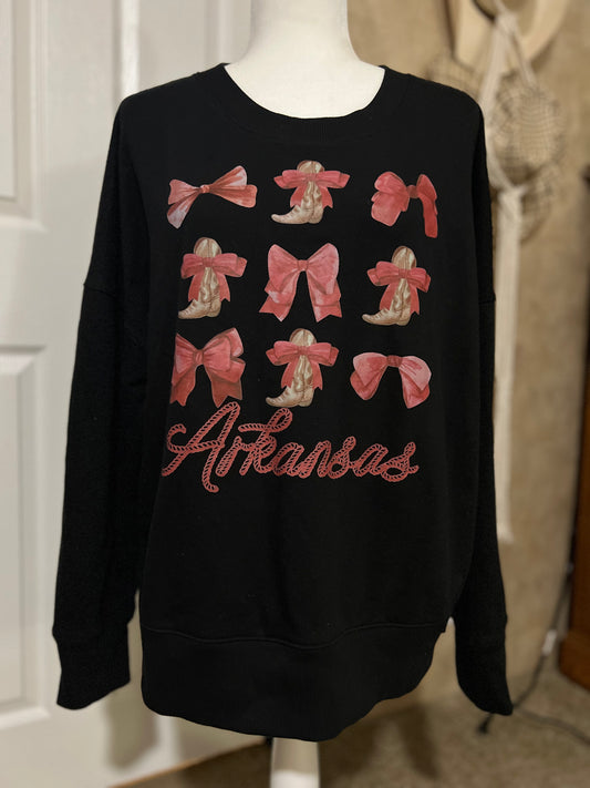 Arkansas Boots & Bows Sweatshirt