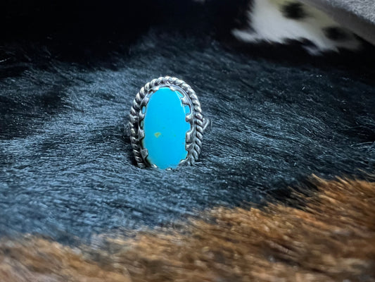 RS Oval Turquoise Ring