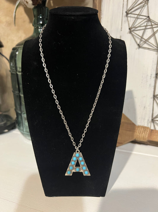 Western Initial Necklace