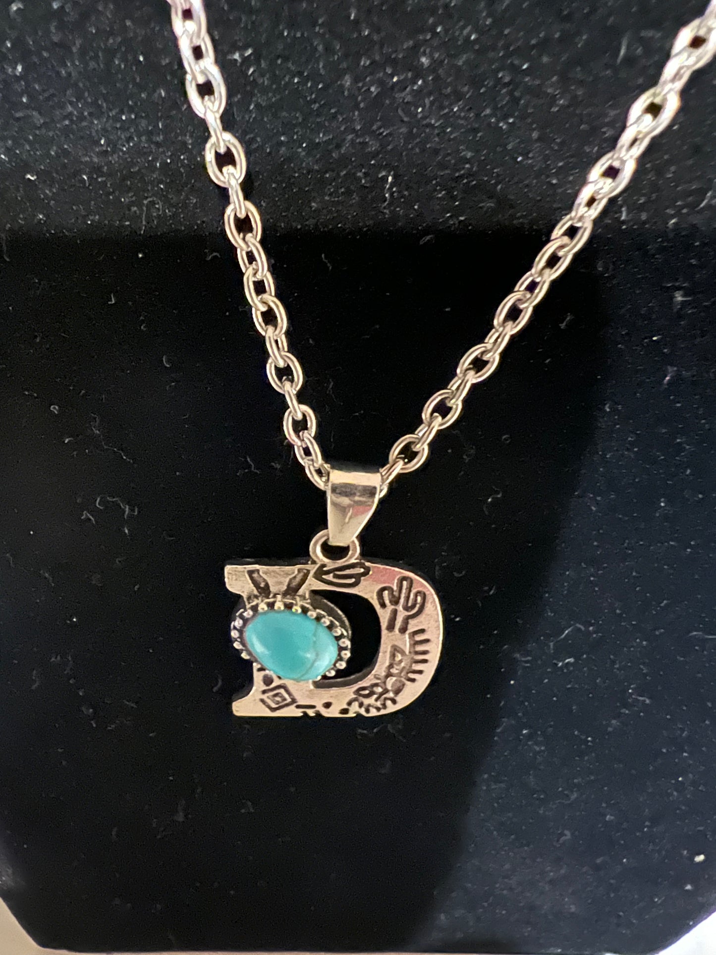 Engraved Initial Necklace