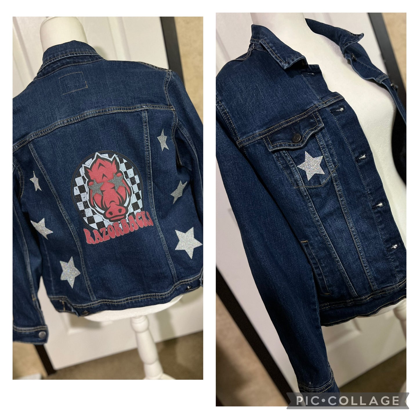 Razorback Star Jean Jacket