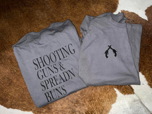 SHOOTING GUNS TEE