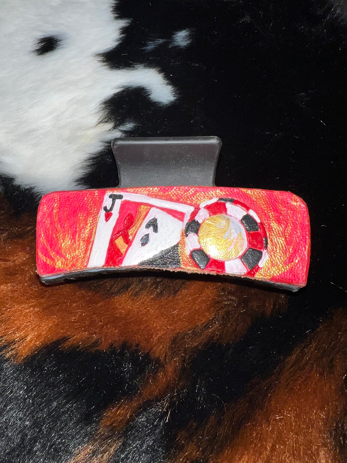 VEGAS HOT PINK SMALL HAIR CLIP