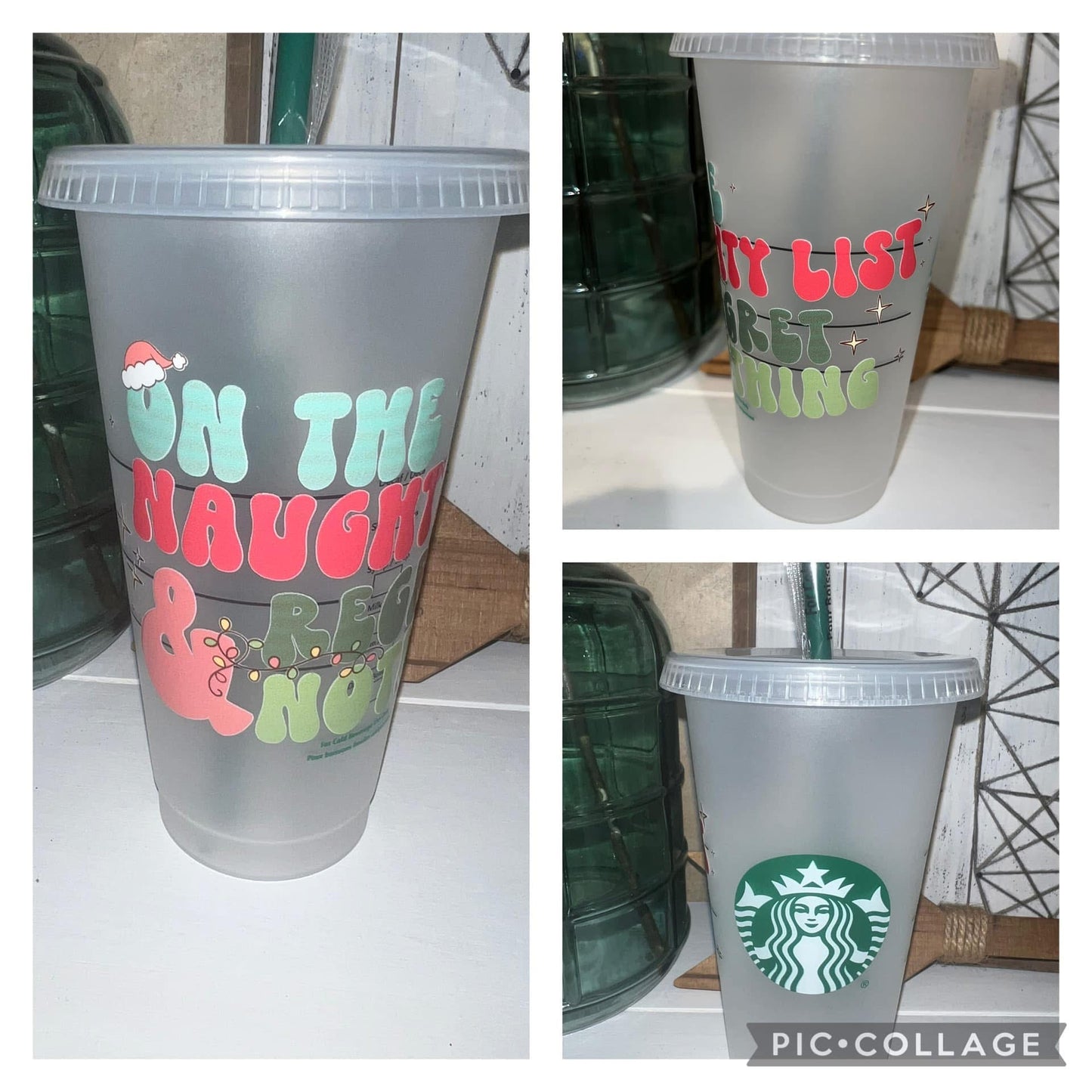 NAUGHTY LIST ICED COFFEE CUP